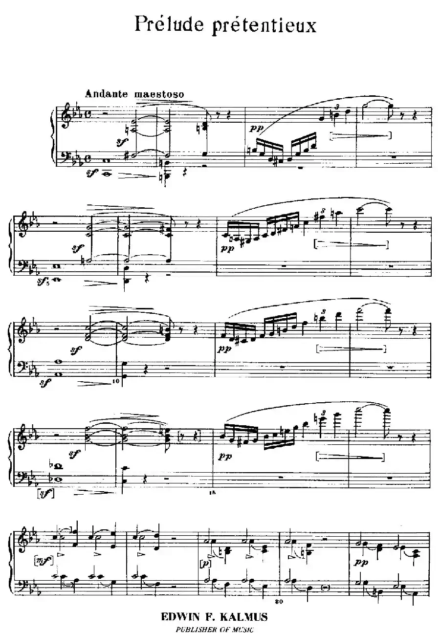Prelude Pretentieux