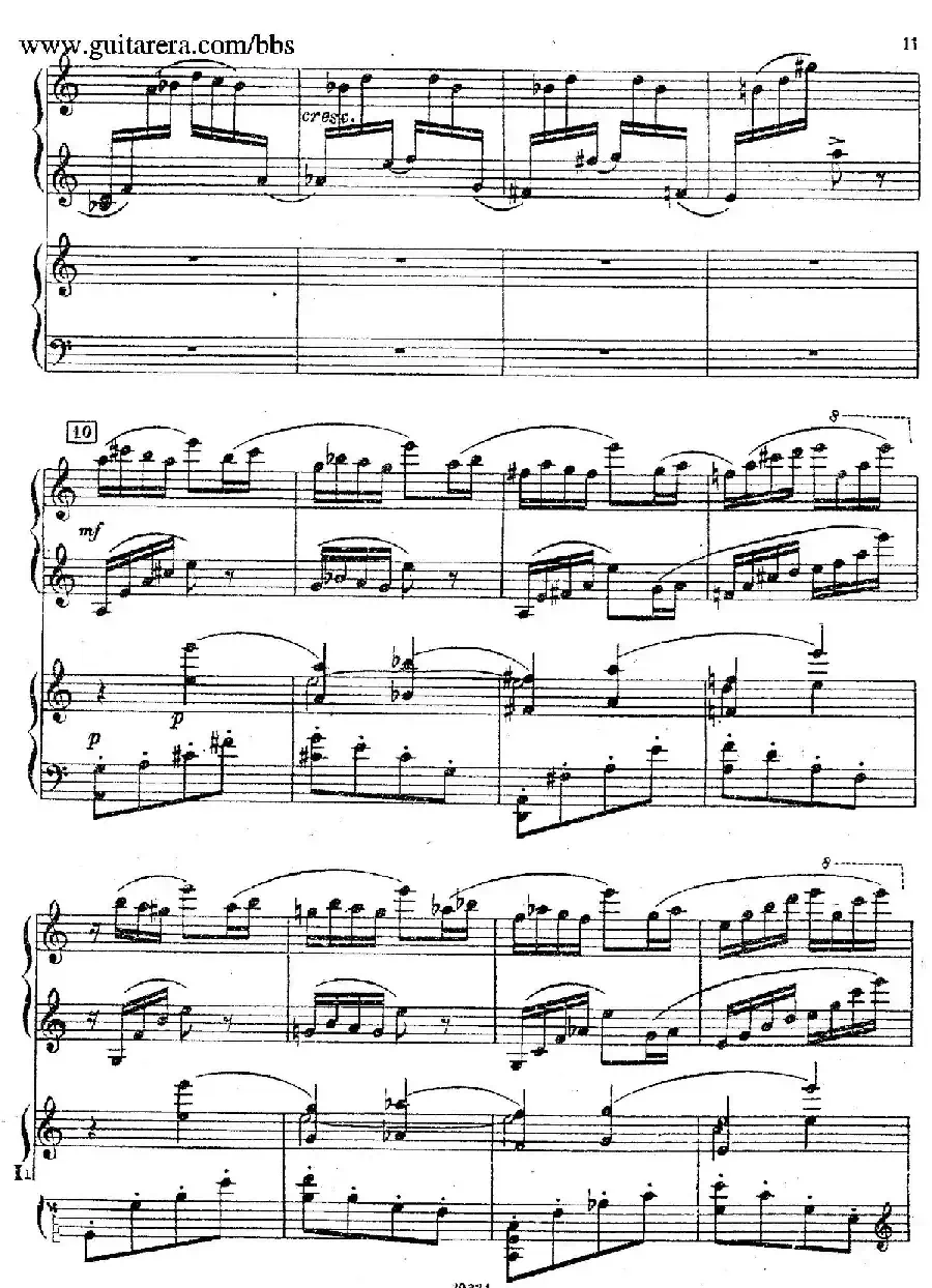 Rhapsody On A Theme Of Paganini Op.43（帕格尼尼主题狂想曲·双钢琴）（P1——20）