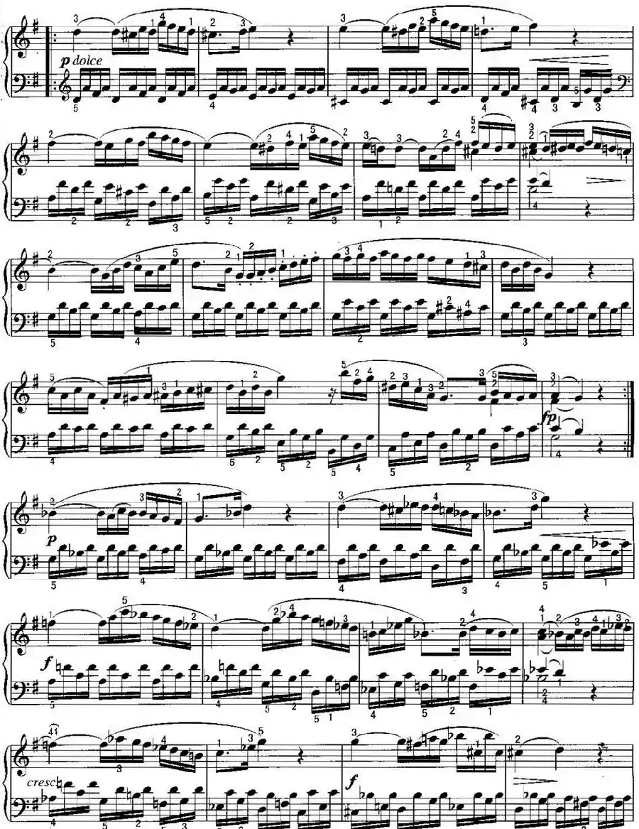 不可不弹的世界钢琴名曲：奏鸣曲（C大调）