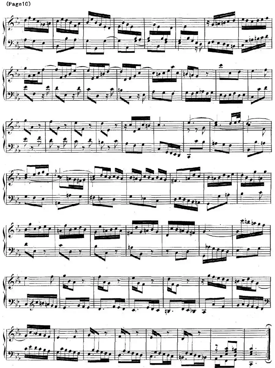 帕蒂塔6首德国组曲（No.2 c小调 巴赫 Partita c Minor BWV 826）