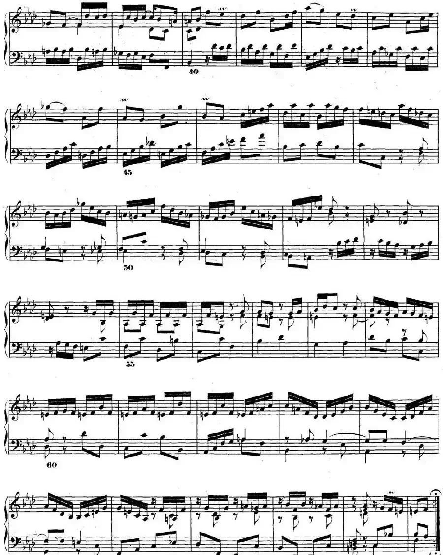 巴赫《平均律钢琴曲集·第二卷》之前奏曲(NO.12)