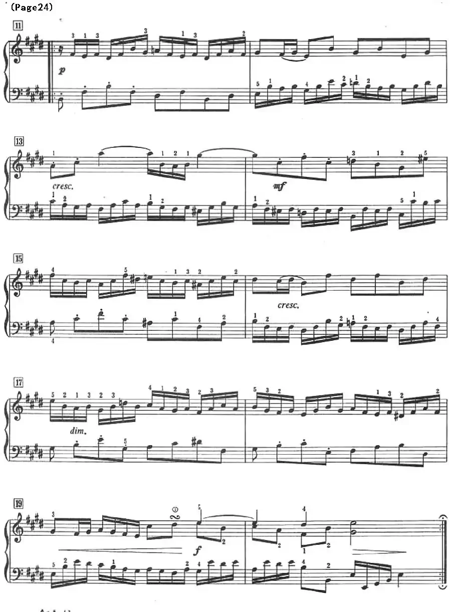 巴赫小前奏曲（NO.17-NO.18）