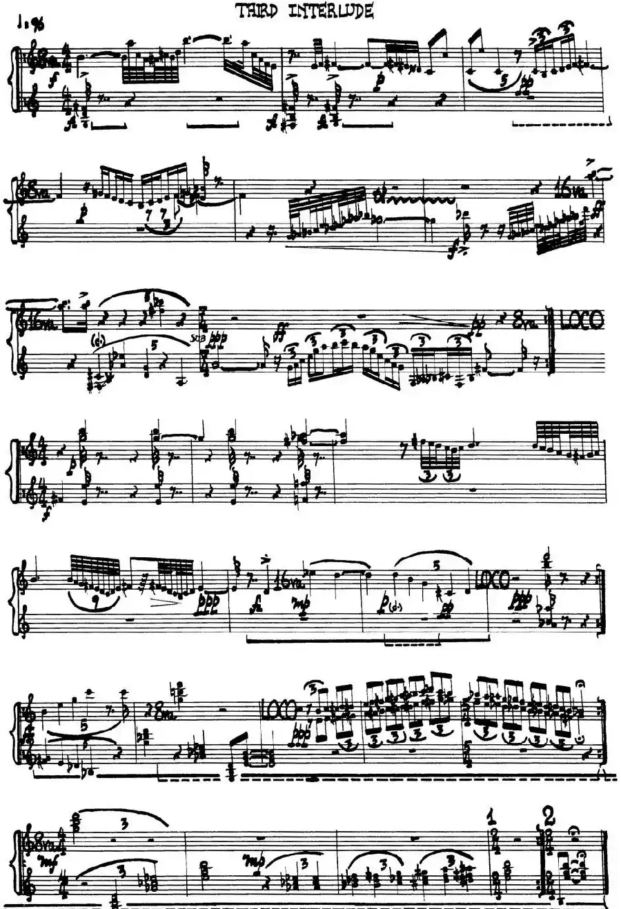 为加料钢琴而作的奏鸣曲与间奏曲（THIRD INTERLUDE）