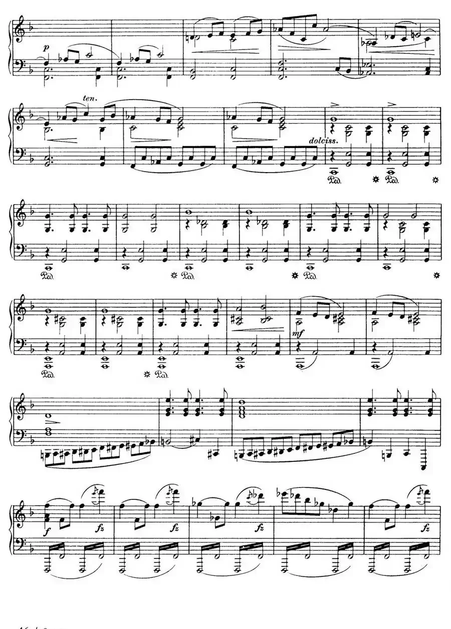 Piano Sonata in F Maj Op·12 （F大调钢琴奏鸣曲·第一乐章）