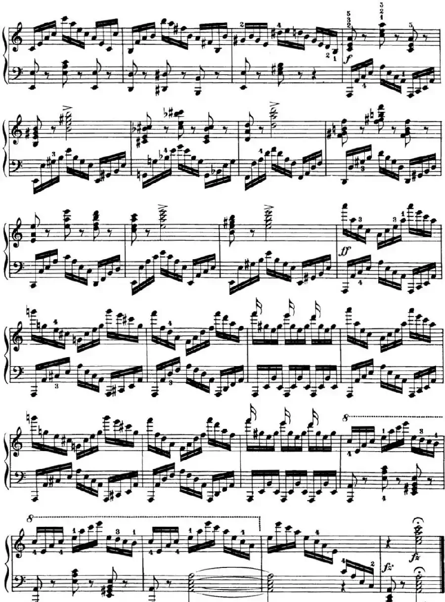 50首车尔尼Op.740钢琴手指灵巧技术练习曲(NO.31)