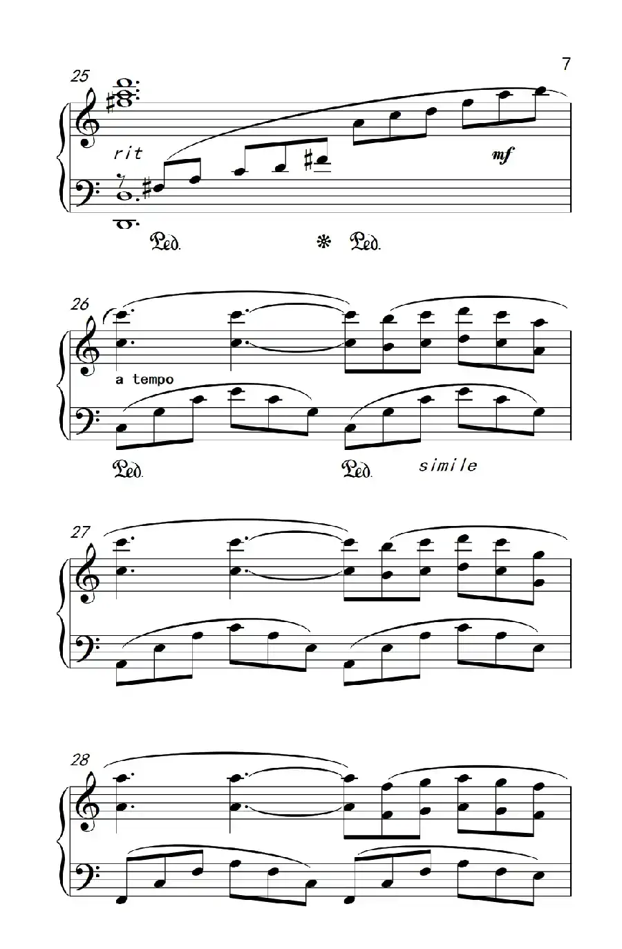 回忆 音乐剧《猫》主题曲（老年大学 钢琴教程 3）