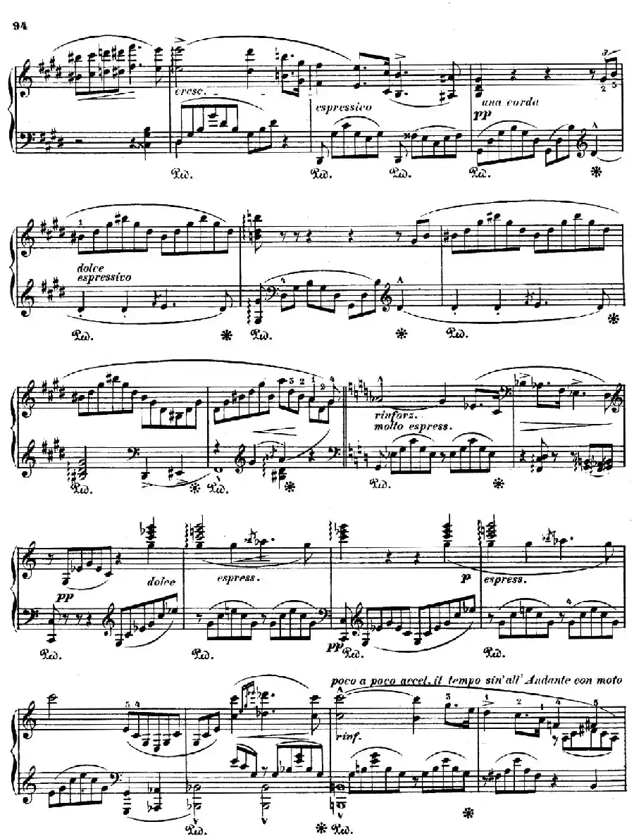Orpheus S.98（第四交响诗）（钢琴独奏版）
