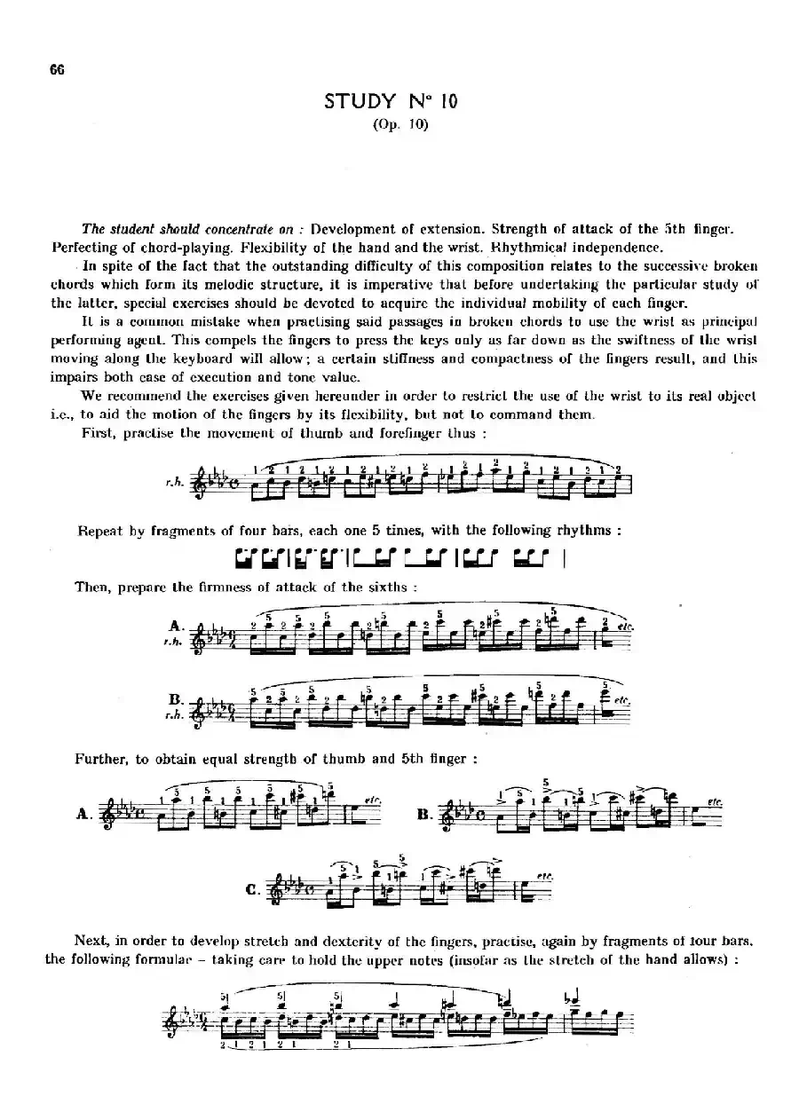 12 Etudes Op.10 柯尔托教学版（12首练习曲·10）