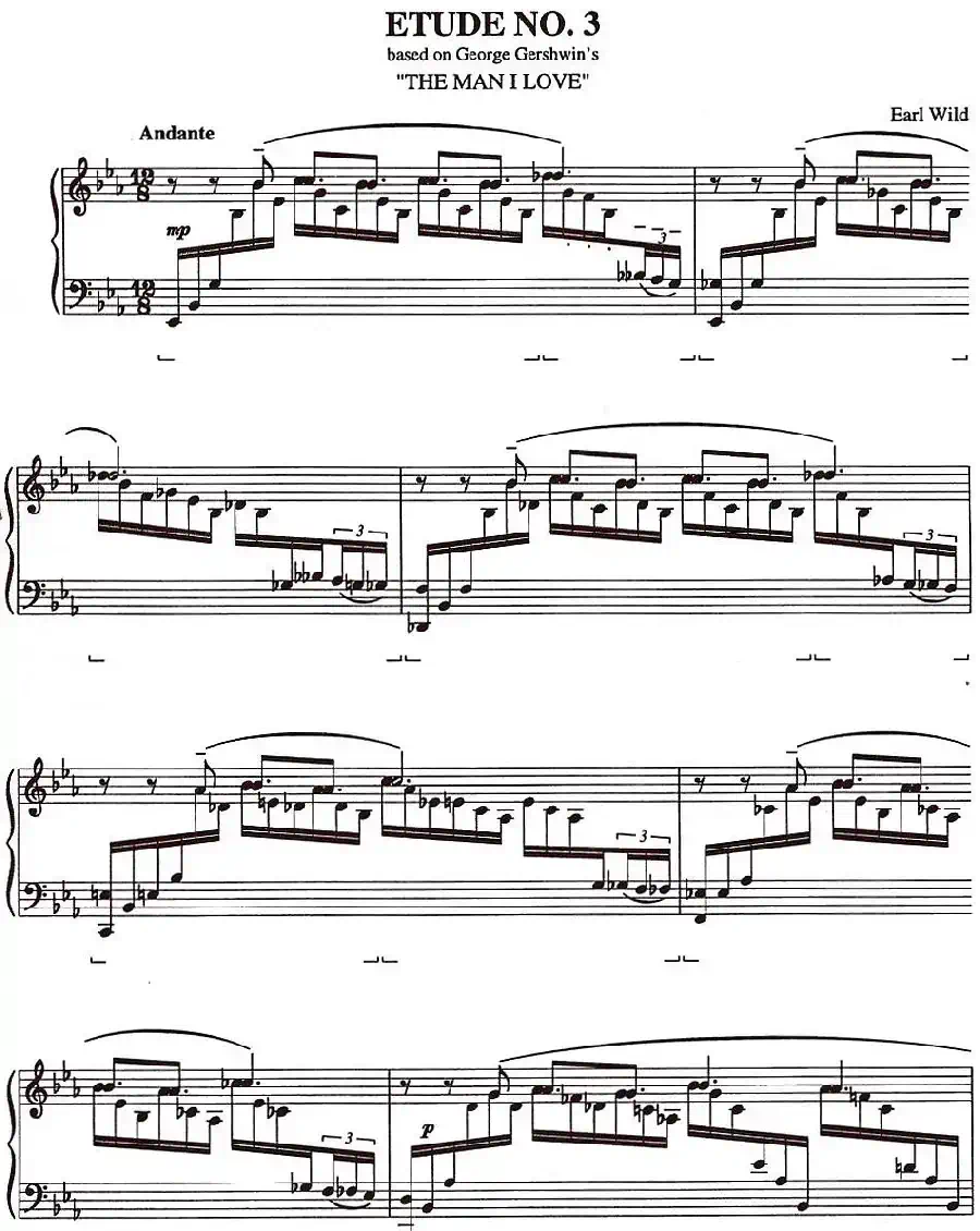 Etude 3.The Man I Love（乔治·格什温练习曲·3、我爱的男人）