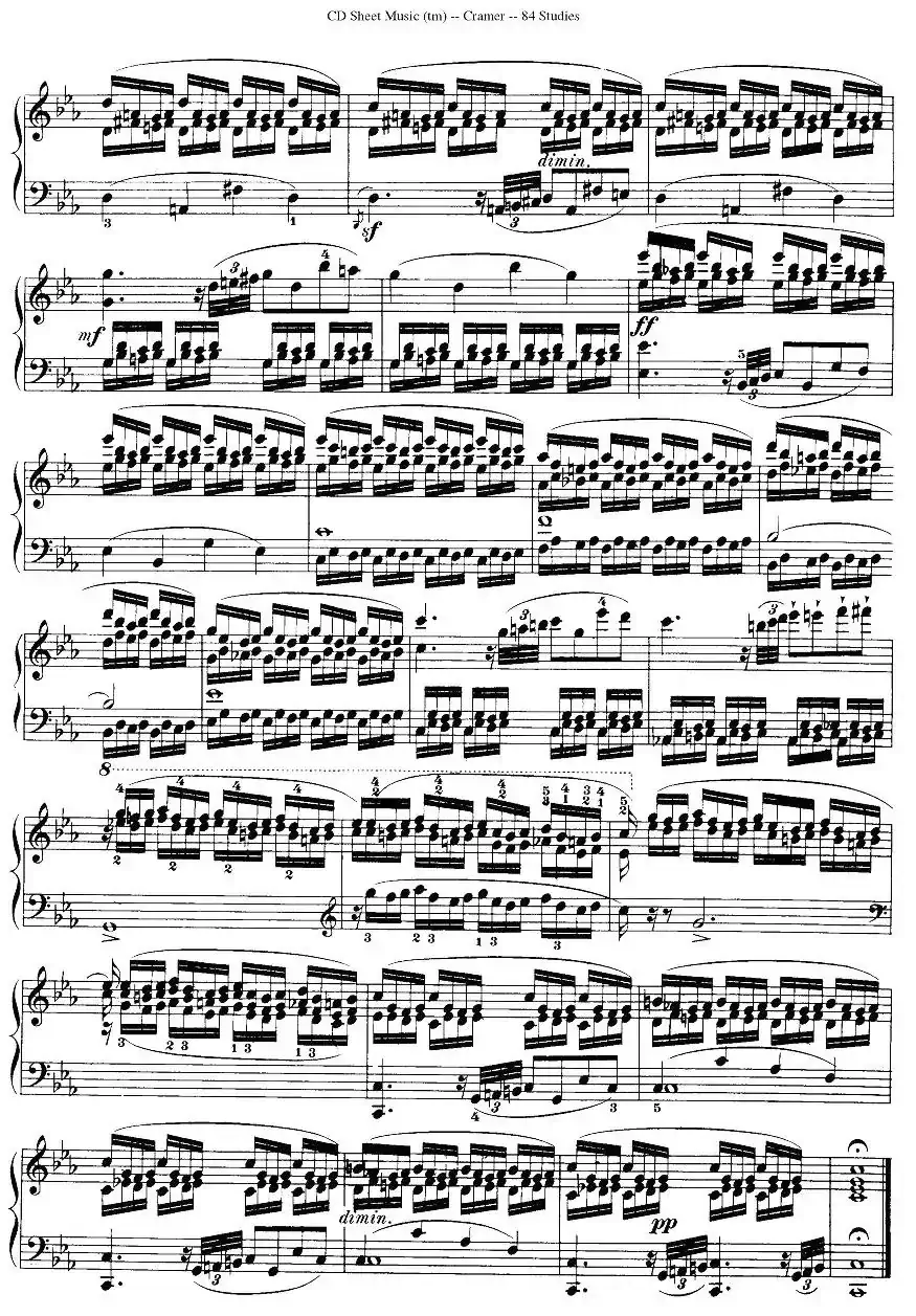 Cramer - 84 exercices（41—45）（克拉莫84首钢琴练习曲）