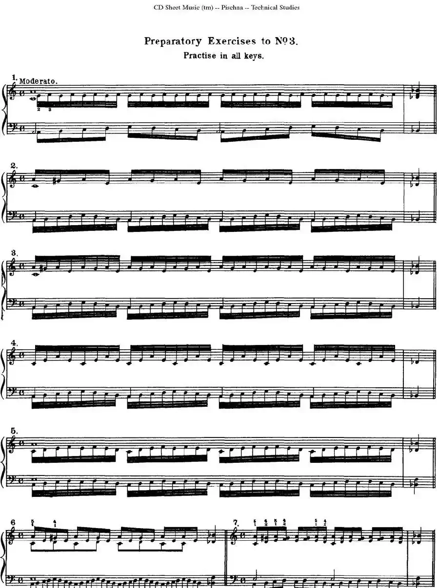 Technical Studies 60 Progressive Exercises （60首钢琴循序渐进练习曲 P1——10）