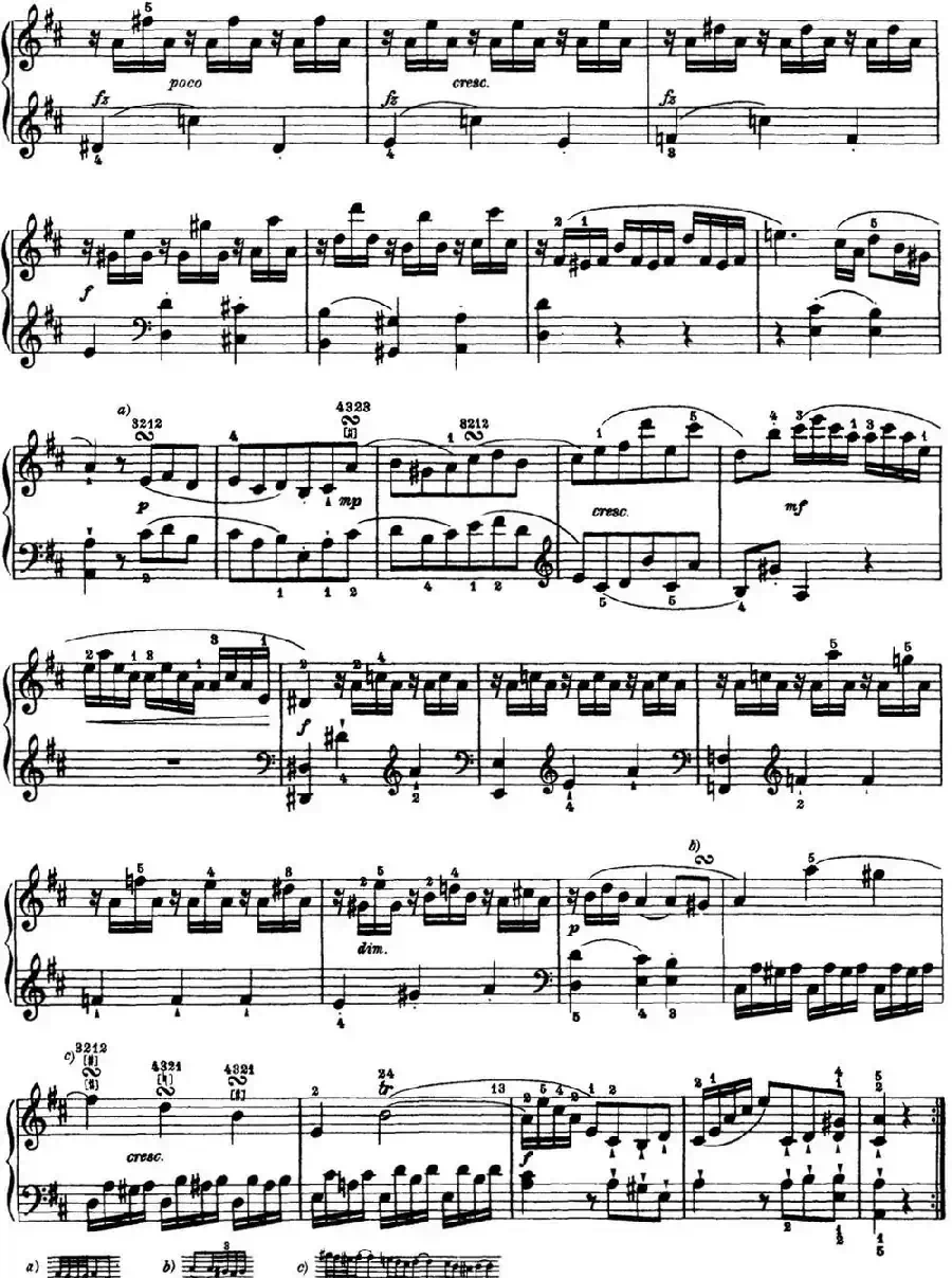 海顿 钢琴奏鸣曲 Hob XVI 24 in D major