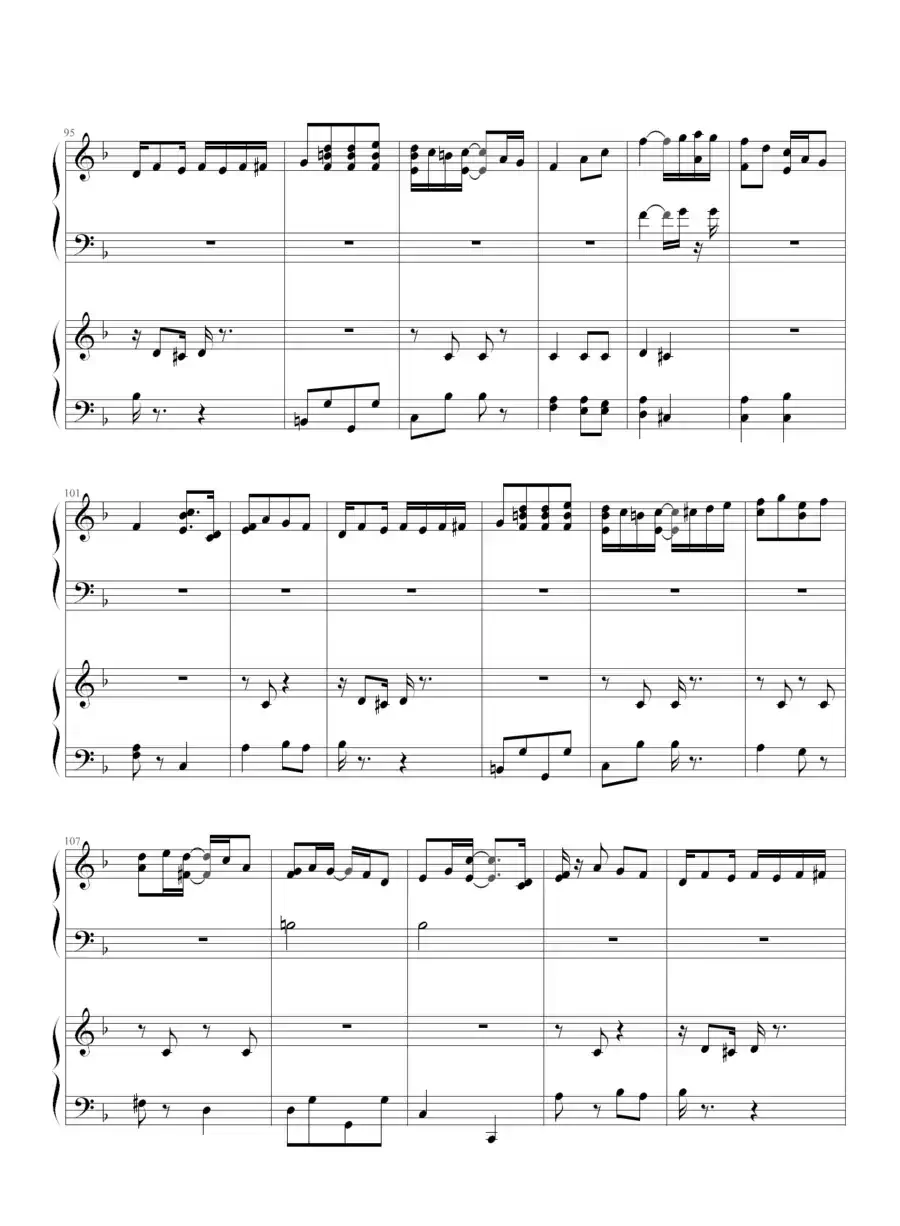 扬基嘟德尔(爵士版)(四手联弹)