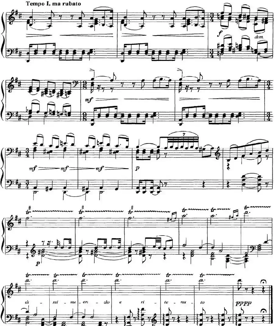 柴可夫斯基18首钢琴小品Op.72（5.Meditation）