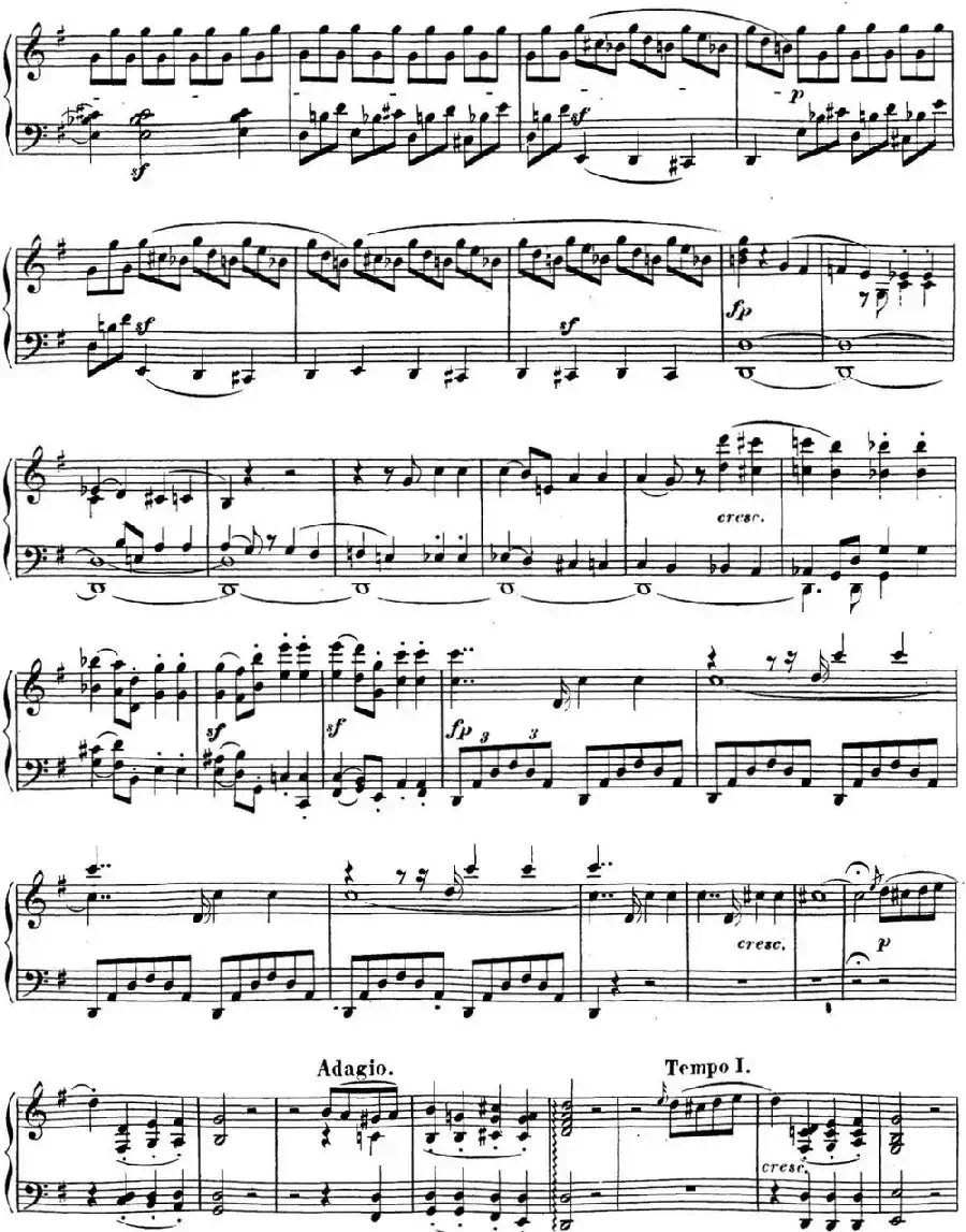 贝多芬钢琴奏鸣曲16 G大调 Op.31 No.1 G major