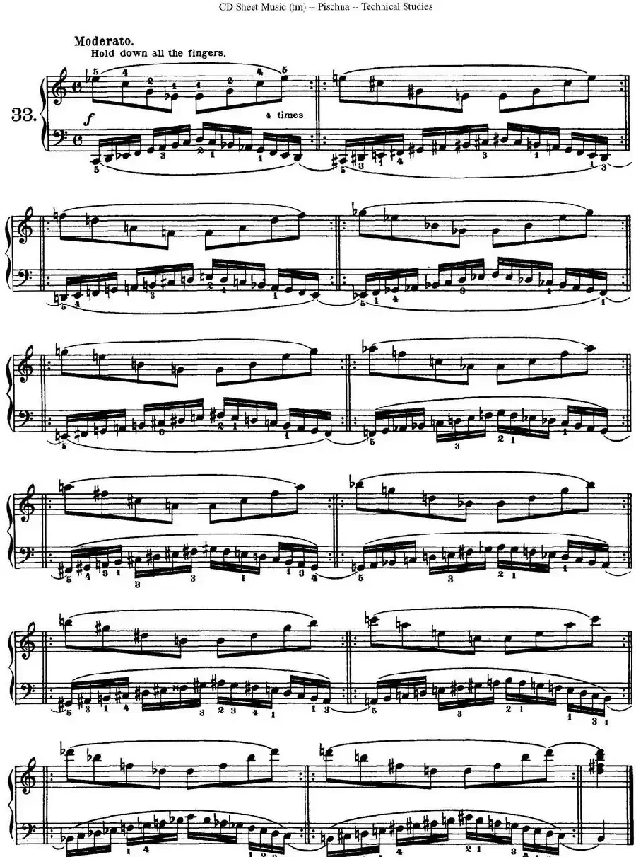 Technical Studies 60 Progressive Exercises （60首钢琴循序渐进练习曲 P41——50）