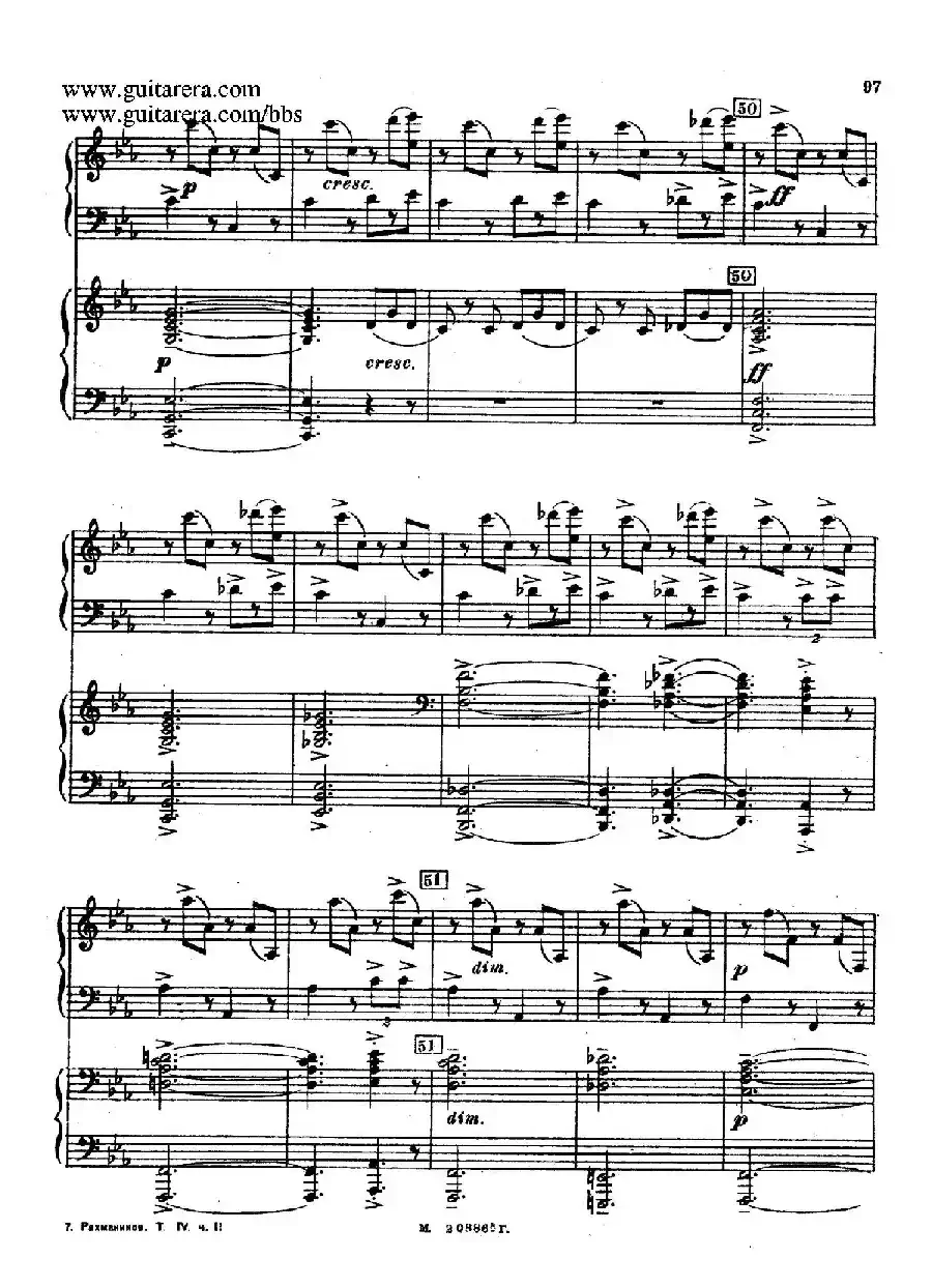 第二双钢琴组曲 Suite for Two Pianos No.2 Op.17（4. 塔兰泰拉舞曲 Tarantella）
