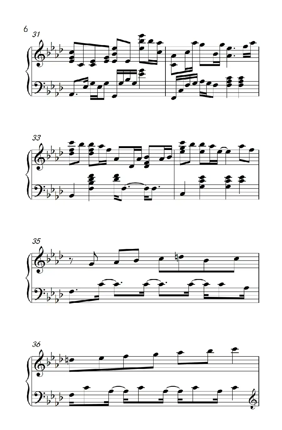 默(电影《何以笙箫默》插曲)(《弹吧音教》制谱版)