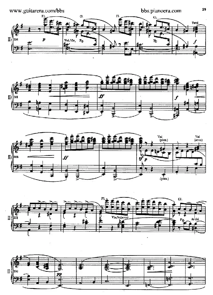 e小调第一钢琴协奏曲 Op.11（双钢琴版·第一乐章）