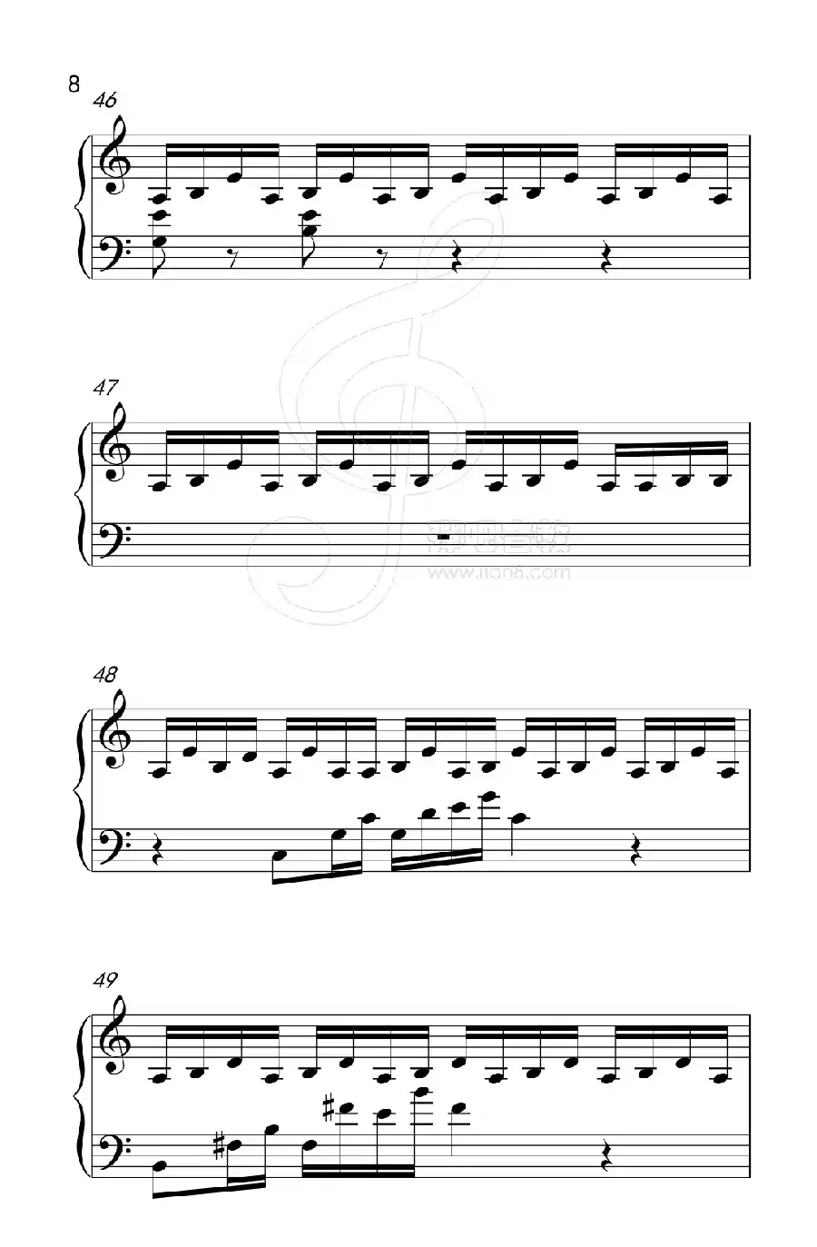 吻别（《弹吧音教》制谱版）