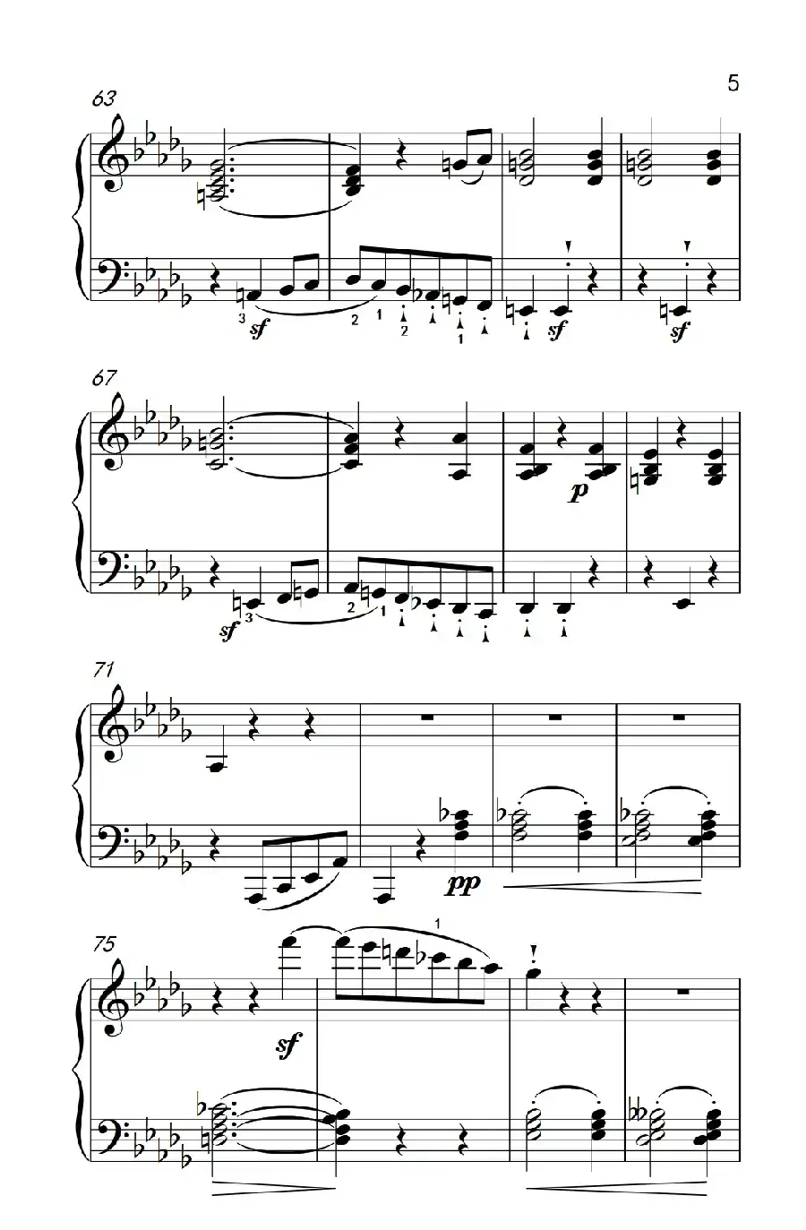 奏鸣曲 Opus 10 Nr.2 第二乐章（贝多芬奏鸣曲集 2）