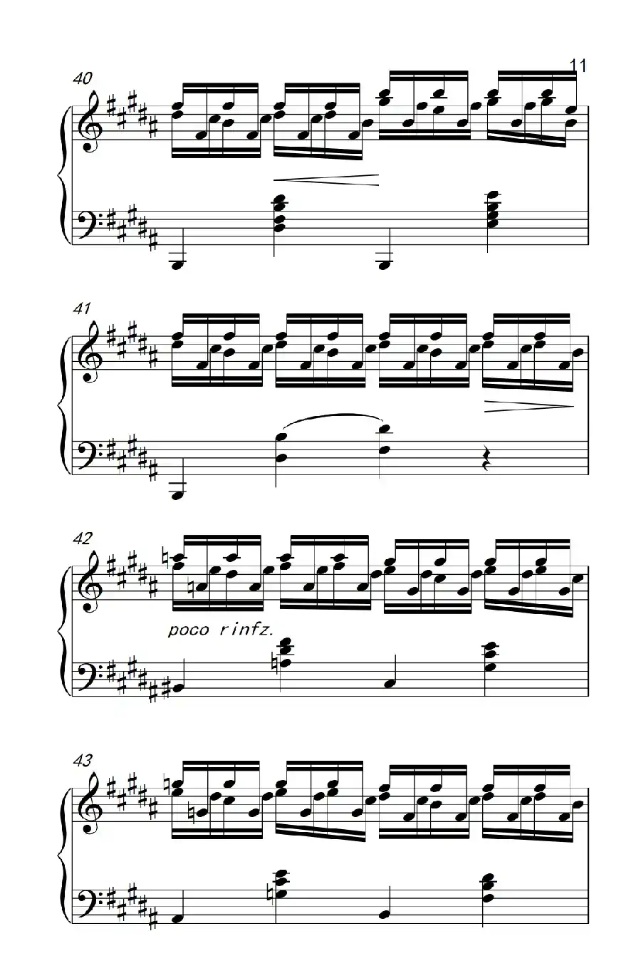 莫什科夫斯基 钢琴练习曲（第十五首）