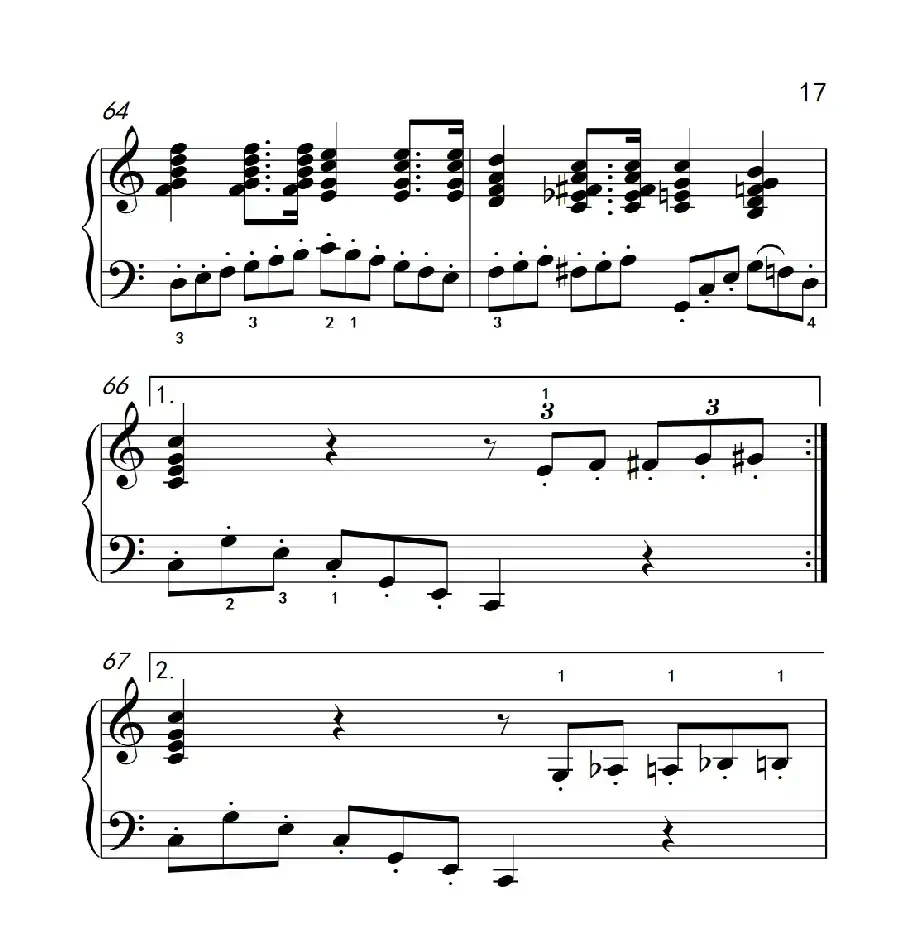 奏鸣曲 Opus 2 Nr.2 第四乐章(贝多芬奏鸣曲集 1)