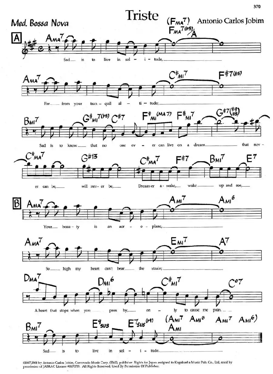 Triste（爵士钢琴曲）