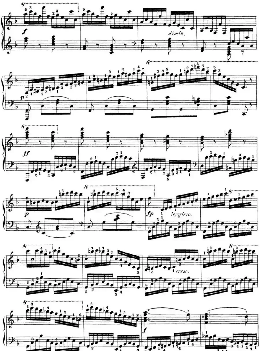 40首车尔尼Op.299钢琴快速练习曲（NO.40）