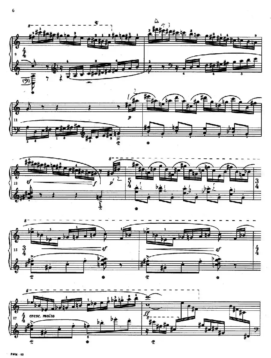 Two Studies（2首练习曲 1. 快板）