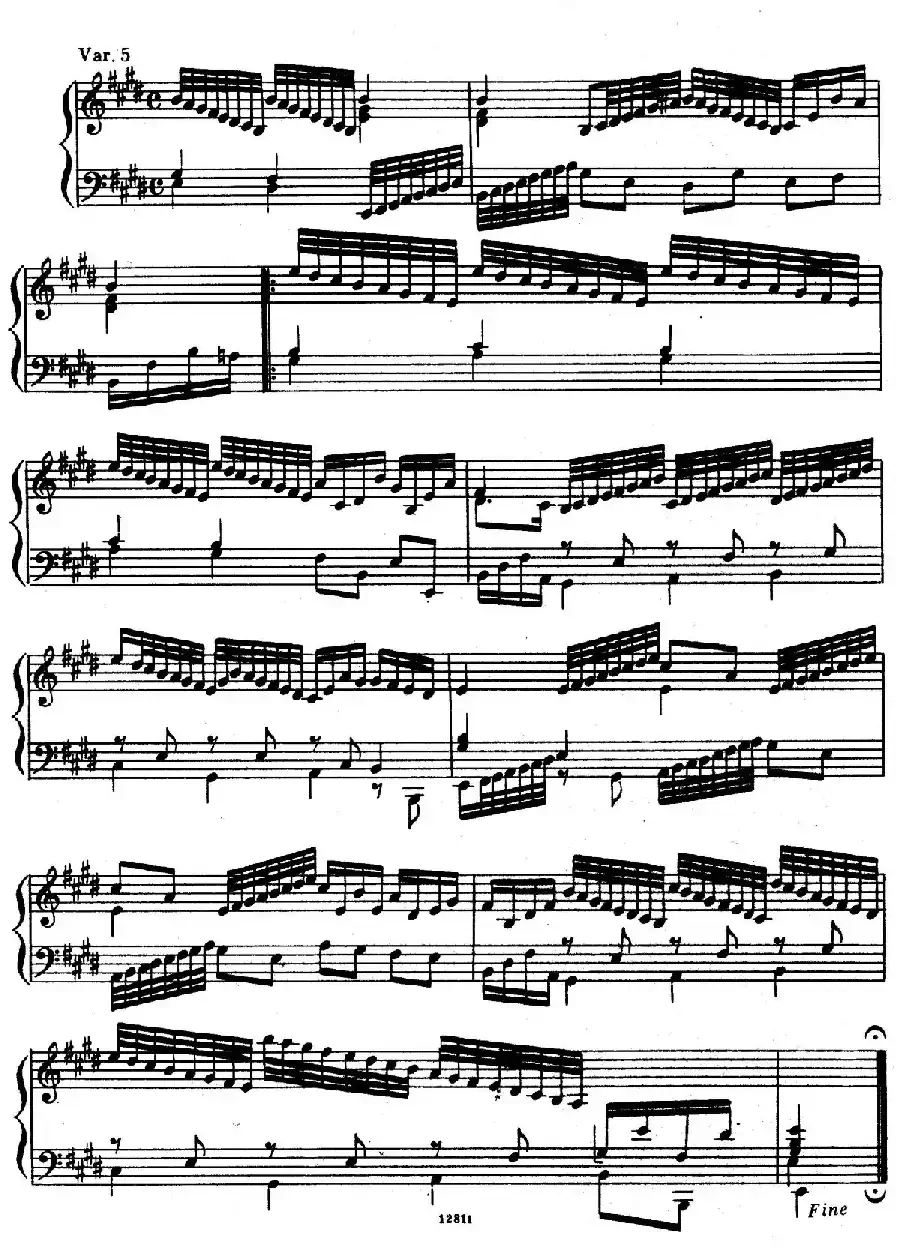 Suite No.5 in E Major HWV 430（E大调第五组曲）