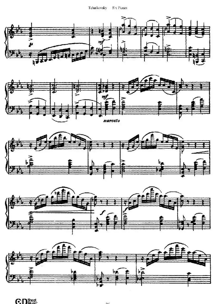 Six Pieces Op.51（6首小品·3）