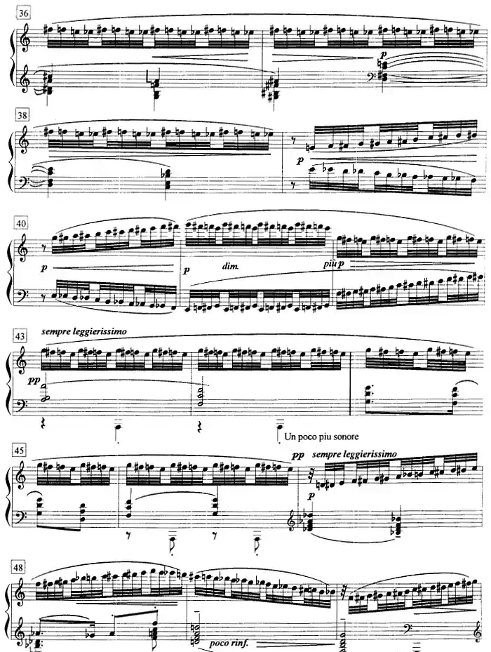 钢琴教程第八级 练习曲（半音阶练习曲 《12首钢琴练习曲》No.7）