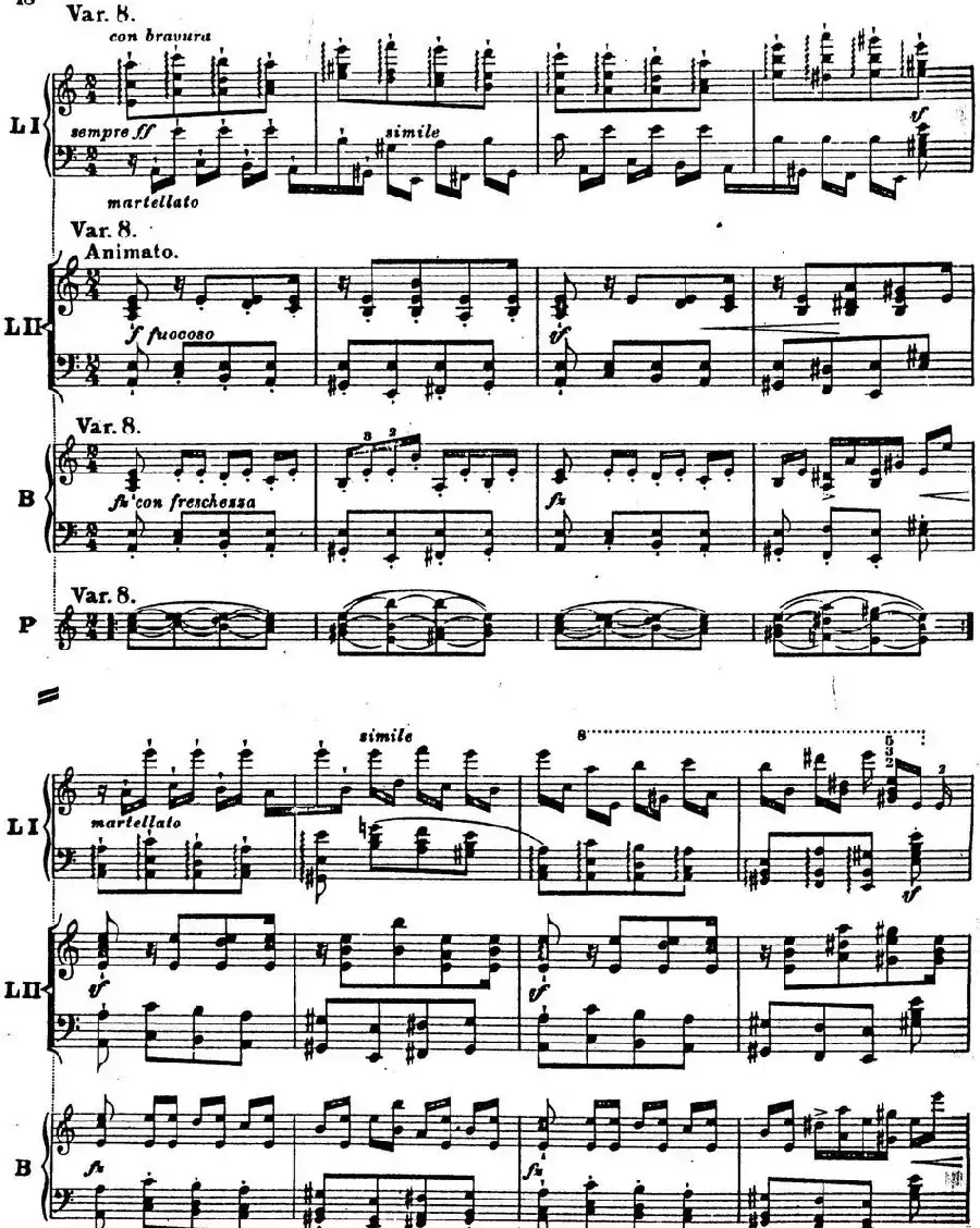 6首帕格尼尼大练习曲（Thema mit Variationen Etude Nr.6）