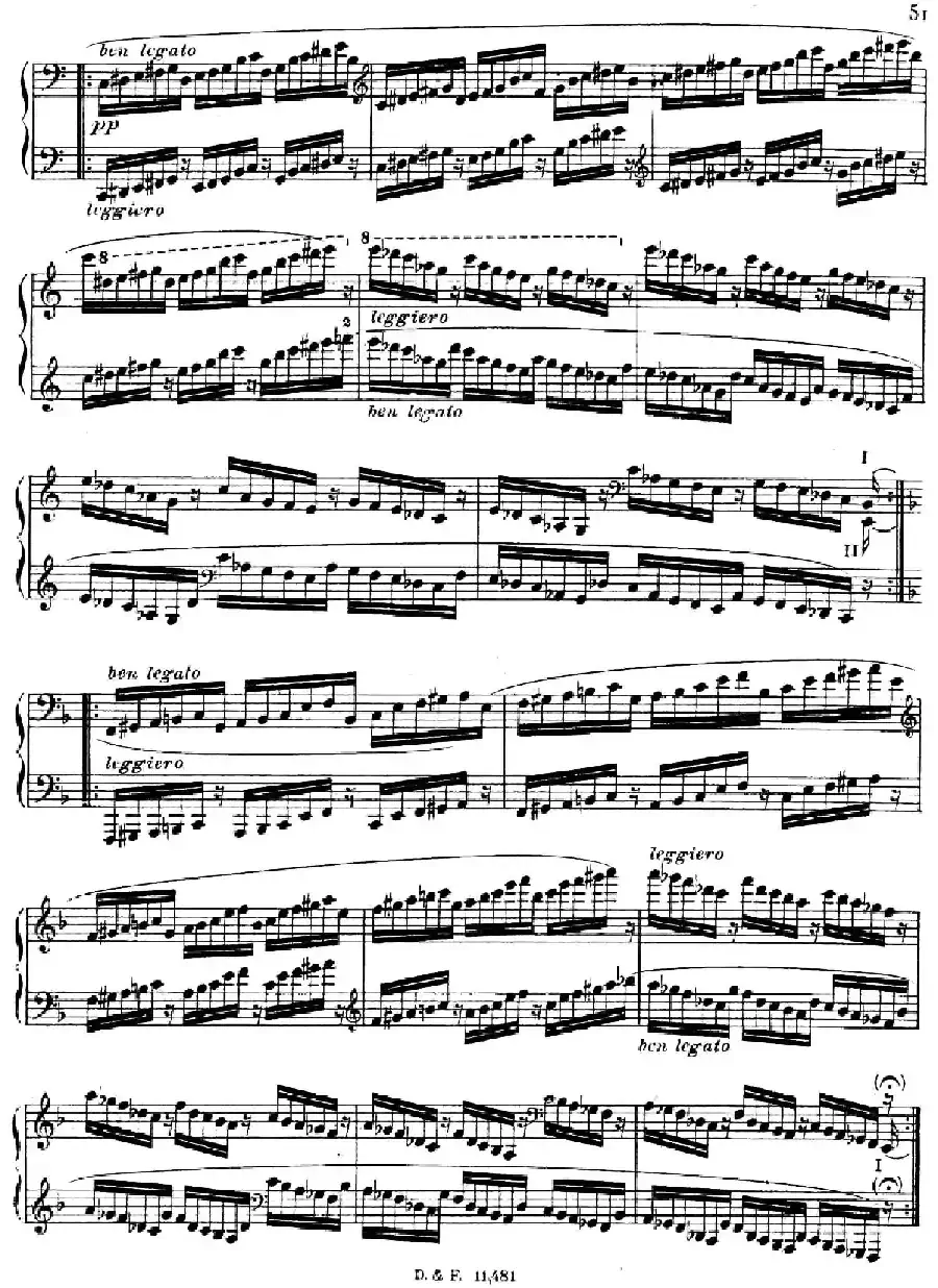 51 Exercises, WoO 6(51首钢琴练习 31—37)