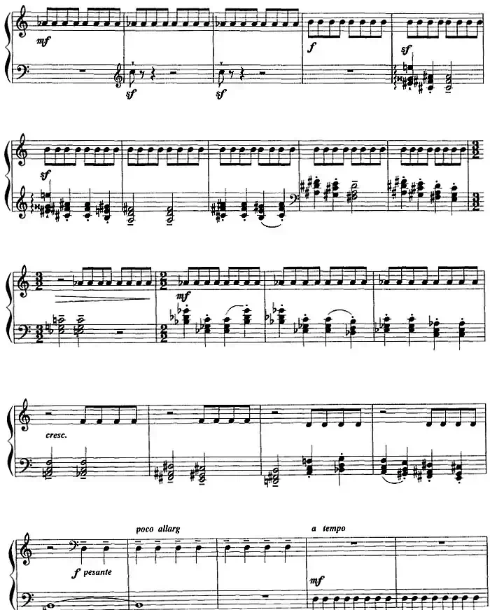 现代钢琴曲：19、熊之舞