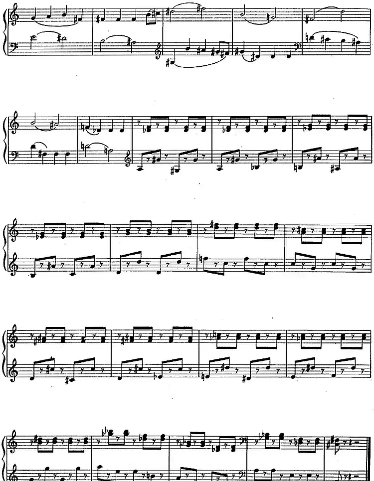 钢琴简易练习曲十六首（丁善德作品三十一号）