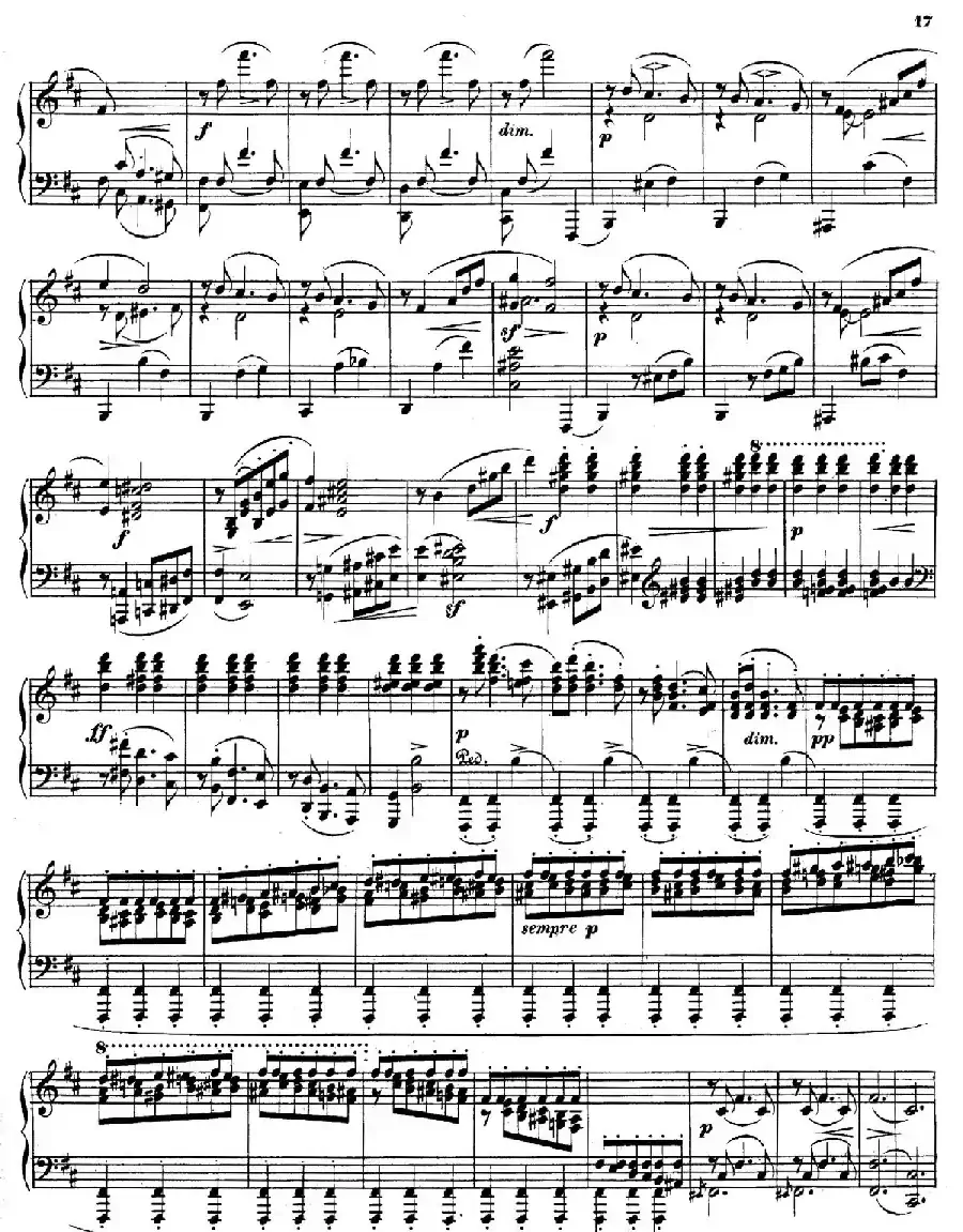 Piano Sonata in e Minor Op.28（e小调钢琴奏鸣曲）