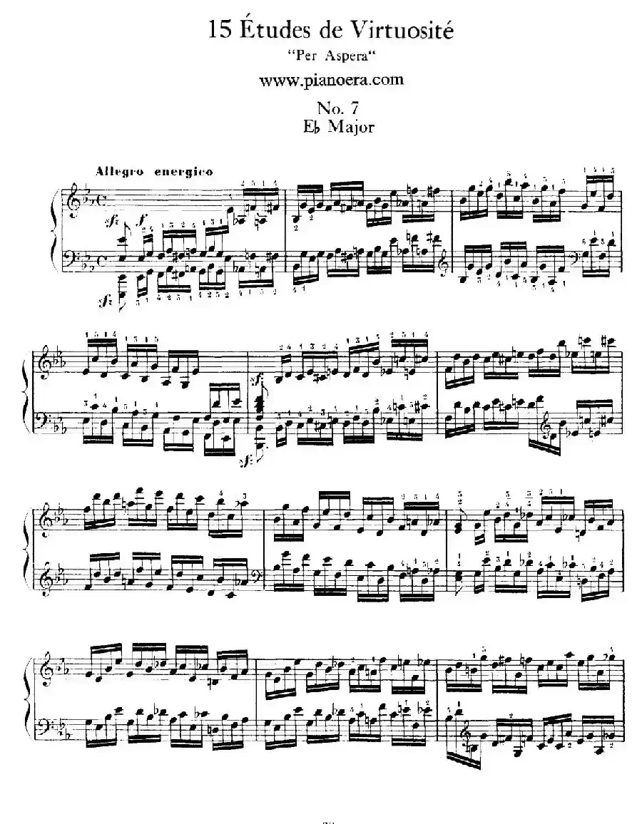 15 Etudes de Vortuosite Op.72（15首辉煌练习曲·7）