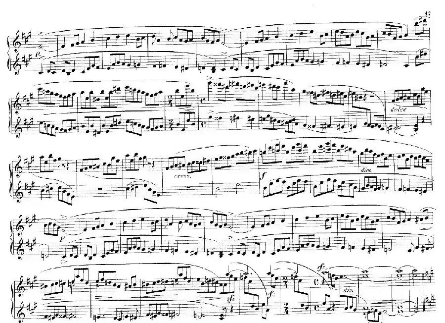 Deux Morceaux Pour Quatre Mains Op.43（2首四手联弹小品·2）