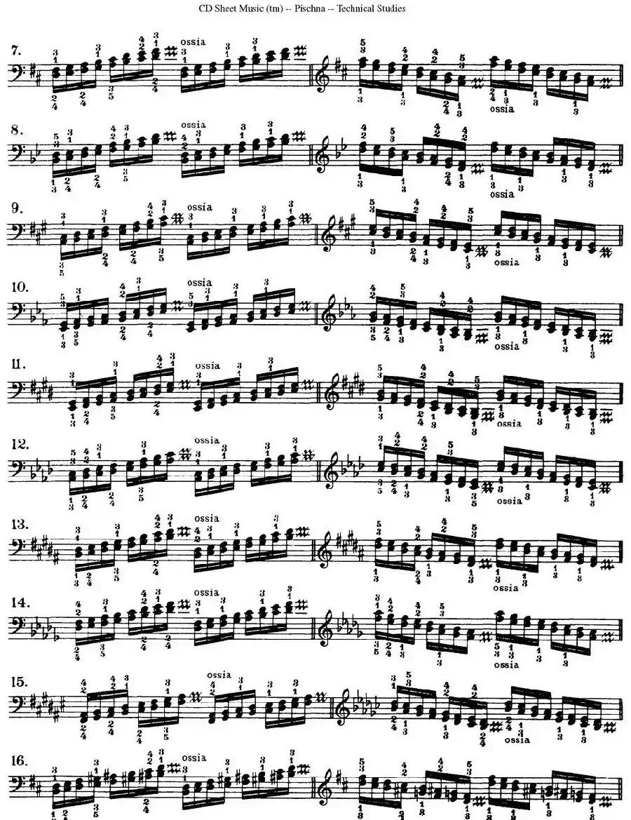 Technical Studies 60 Progressive Exercises （60首钢琴循序渐进练习曲 P91——99）