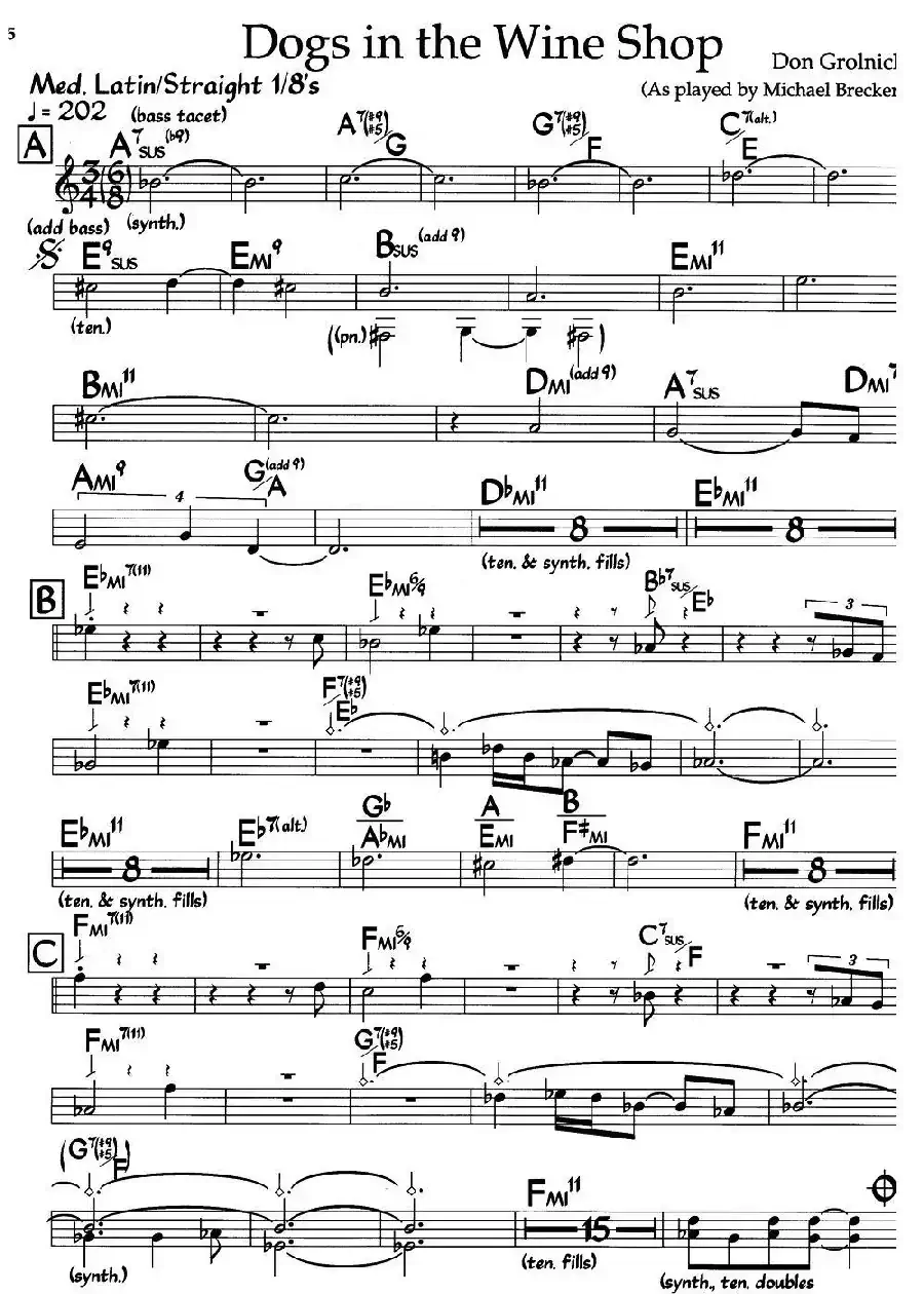 Dogs in the Wine Shop(爵士钢琴曲)