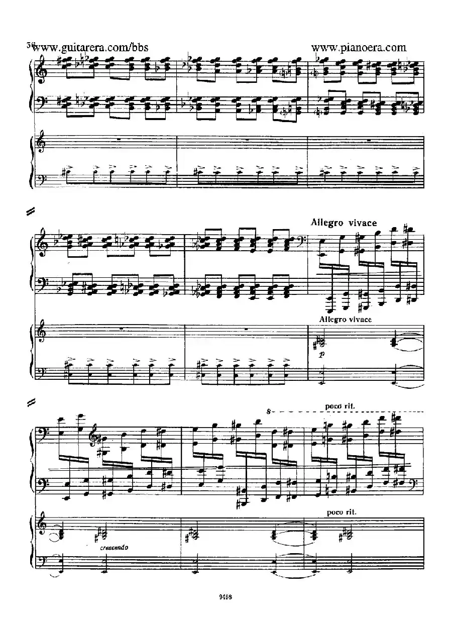 Piano Concerto in D-flat Major Op.37（降D大调钢琴协奏曲·Ⅱ·双钢琴）