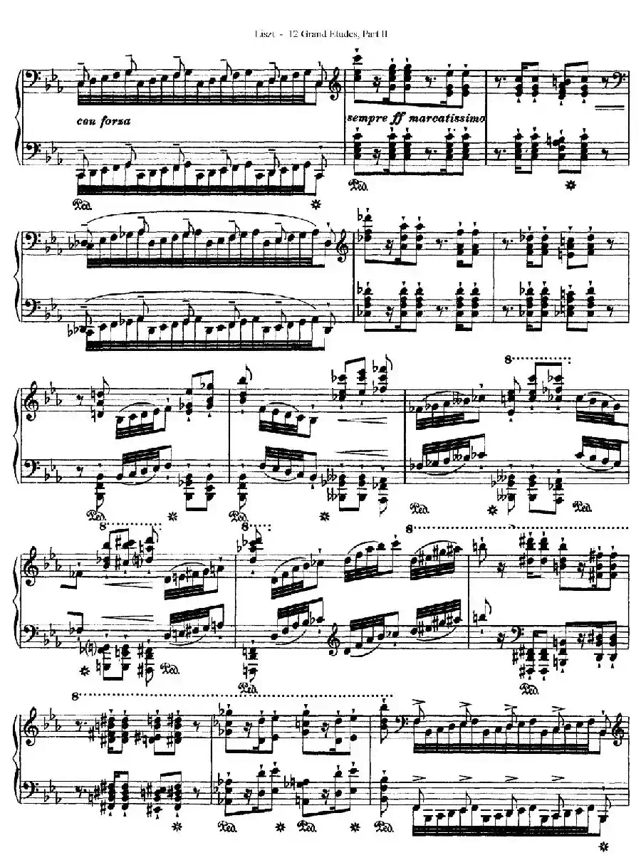 12 Grand Etudes S.137（12首华丽的练习曲·8）