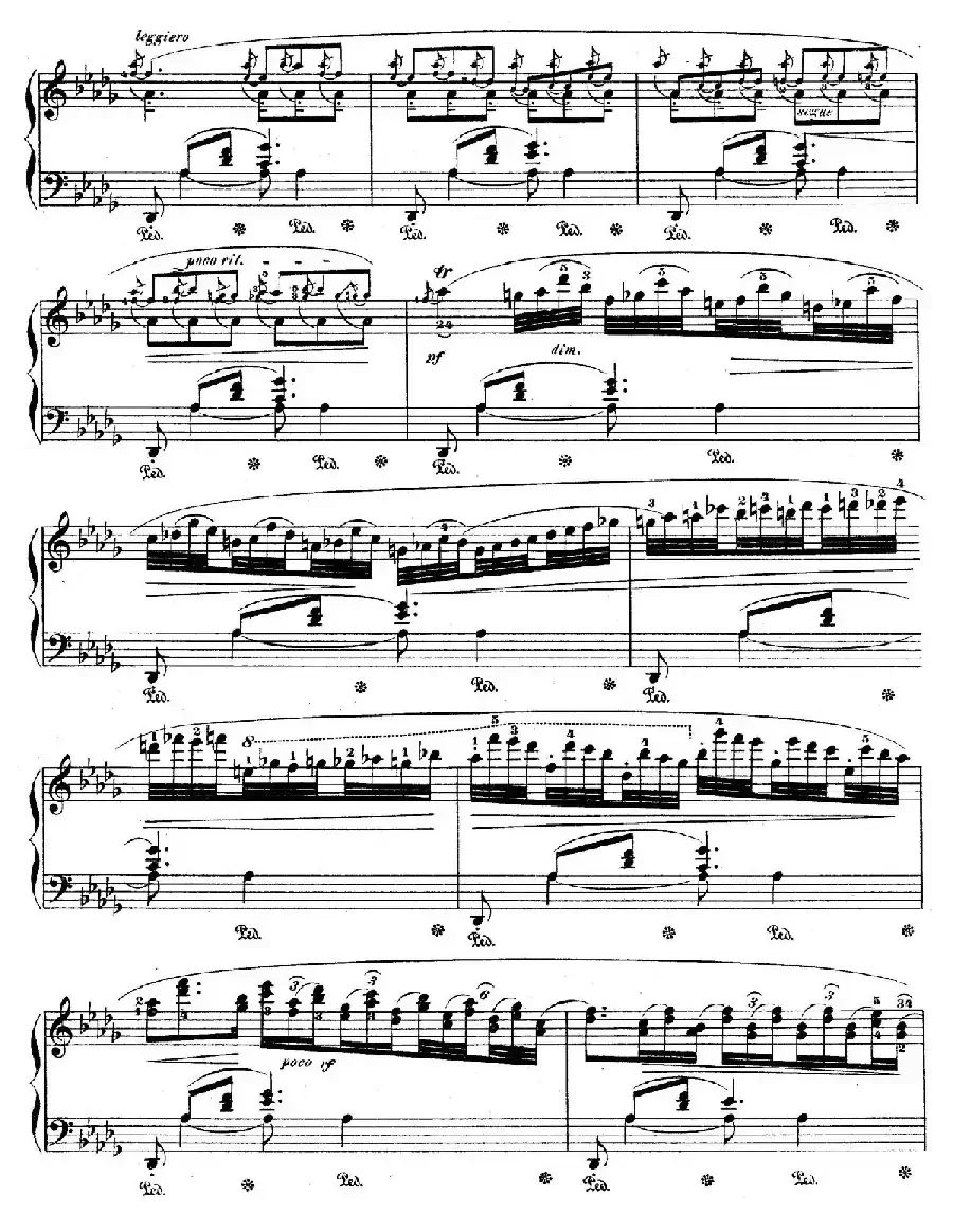 Berceuse in D-flat Major Op.57（降D大调摇篮曲）