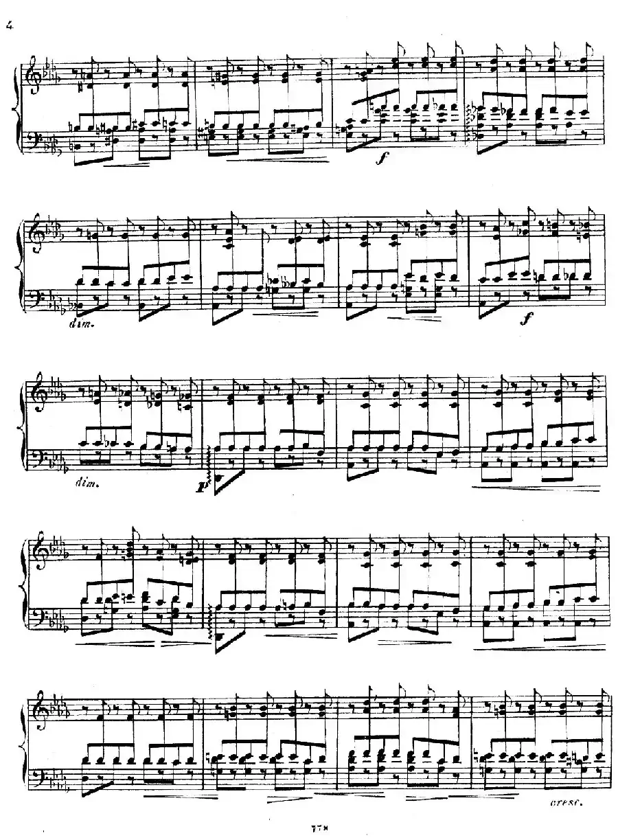 Grande Etude de Concert Tremolo Op.58（音乐会练习曲“震音”）