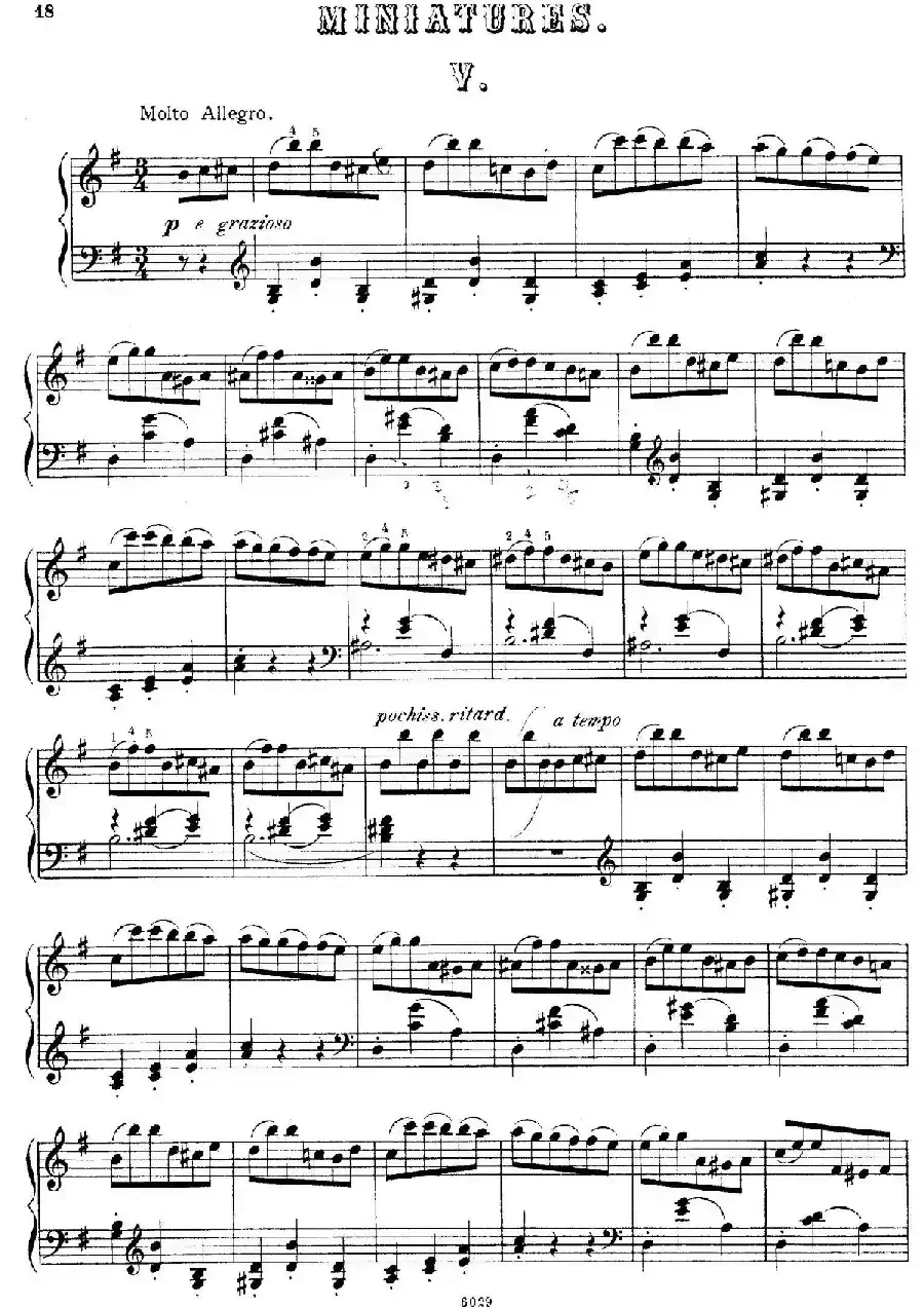 Cinque Miniatures Op.28（5首小画像·5）