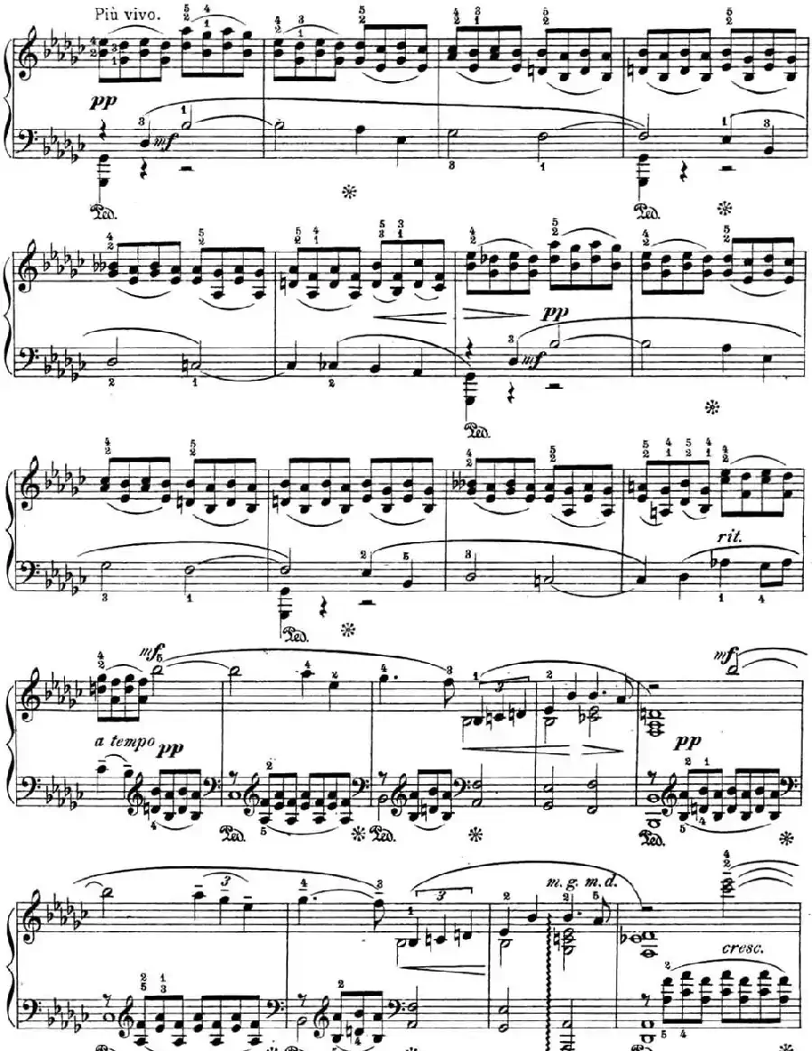 拉赫玛尼诺夫 幻想小品集 Op.3 No.1 悲歌 降e小调