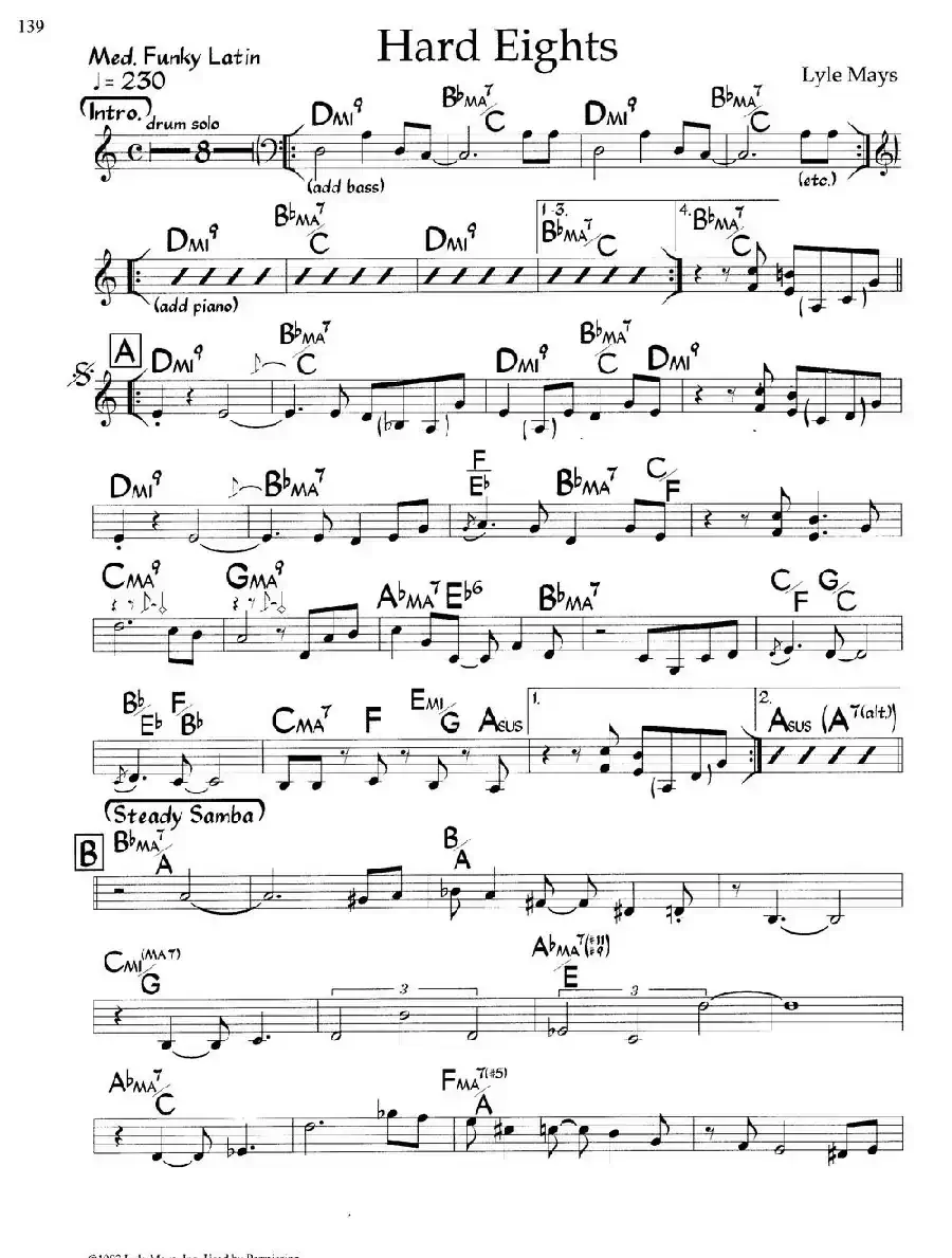 Hard Eights（爵士钢琴曲）