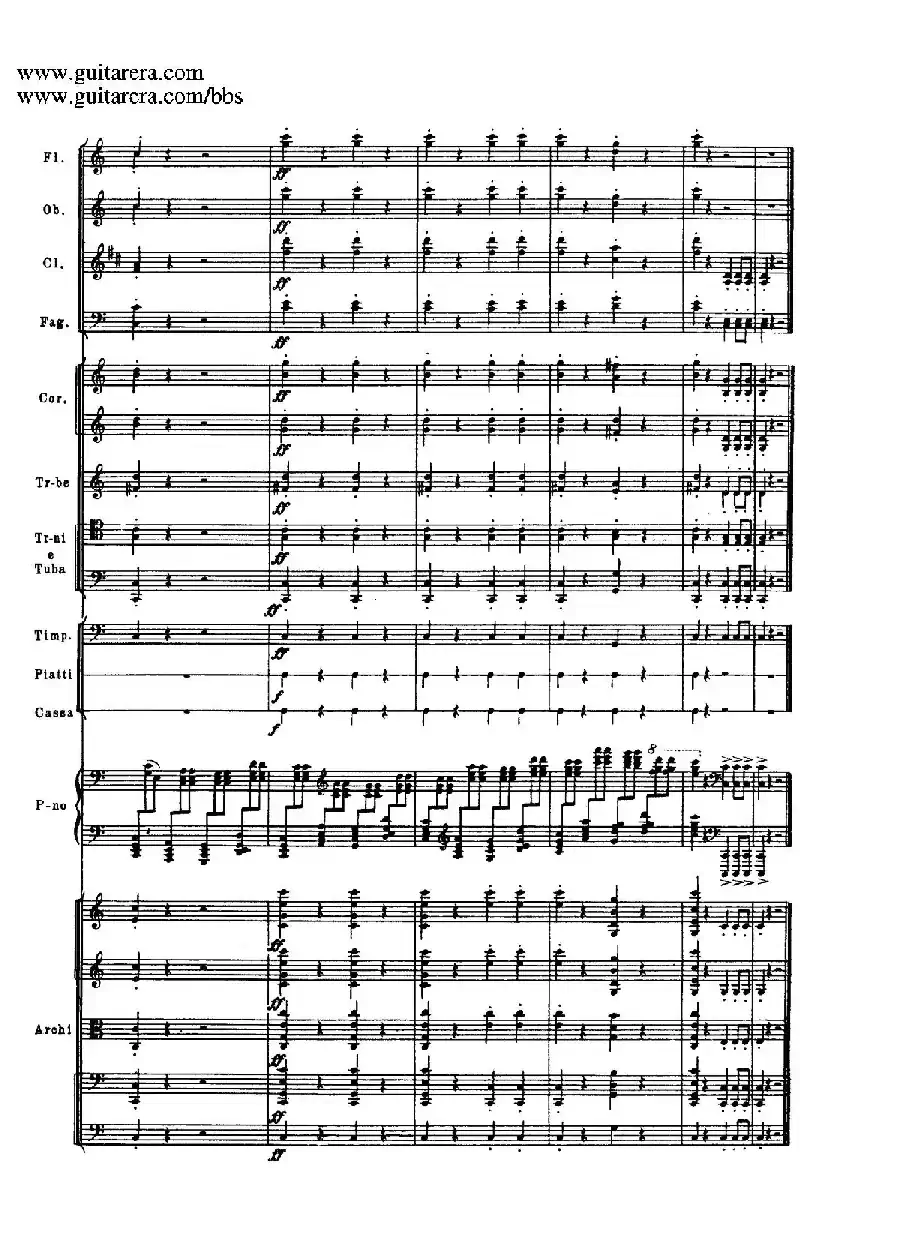 c小调第二钢琴协奏曲 Op.18（第三乐章总谱P25——37）